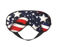 KAABNNT American Flag Stars Stripes Print Dual - Sided Sleep Soft Eye Mask: All - Round Comfort, Travel and Rest