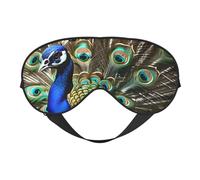 KAABNNT Beautiful Peacock Picture Print Dual - Sided Sleep Soft Eye Mask: All - Round Comfort, Travel and Rest