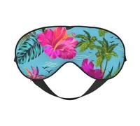 KAABNNT Hello Hawaii Print Dual - Sided Sleep Soft Eye Mask: All - Round Comfort, Travel and Rest