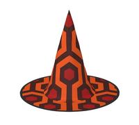 KAABNNT Shining Overlook Print Halloween Witch Hat - Oxford Cloth, Collapsible, for Party/Masquerade & Easy Care