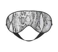 KAABNNT Snake Skin Black and White Print Dual - Sided Sleep Soft Eye Mask: All - Round Comfort, Travel and Rest