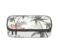 KAABNNT Tropical Palm Trees Print Portable Makeup Pencil Organizer Bag: for Eyebrow Pencils Cosmetic