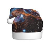 KAABNNT Universe Galaxy Space Print Adult Christmas Hat for Christmas,Halloween,New Year,Parties,Events,Promotions