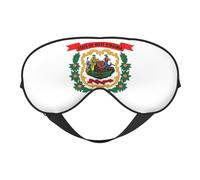 KAABNNT West Virginia State Flag Print Dual - Sided Sleep Soft Eye Mask: All - Round Comfort, Travel and Rest