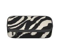 KAABNNT Zebra Animal Print Portable Makeup Pencil Organizer Bag: for Eyebrow Pencils Cosmetic