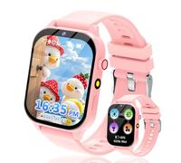 kaacly Kids Smart Watch for Girls Boys Gifts,Smart Watch Kids with 1.83 Inch DIY Face Steps Counter Sleep Monitoring Birthday Gifts Watch Toys for Children 4 5 6 7 8+ (Pink)