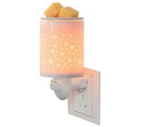 kaakuuki Plug in Wax Melt Warmer for Scented Wax,Ceramic Plug in Wax Warmer,Electric Cube Melter for Scents and Fragrance,Candle Melter Plug in Wall for Home, Office and Spa（White Porcelain Dot）