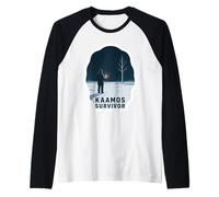Kaamos Survivor Finnish Polar Night Finland Dark Season Gift Raglan Baseball Tee