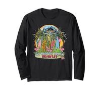 Ka'anapali Beach Maui Hawaii Rock Cliff Diving Surfing Long Sleeve T-Shirt