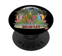 Ka'anapali Beach Maui Hawaii Rock Cliff Diving Surfing PopSockets Adhesive PopGrip