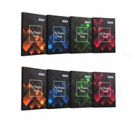 KAANUKA 2 x Regular Half Round Plain Long Exercise Book 275mm x 190mm 384 Pages