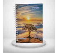 KAANUKA Long Size A4 Spiral Notebook, Single Subject - 200 Pages, Unruled, Plain, A4-29.7cm X 21.0cm, Long Size Plain Notebooks for School and College Students (Pack Of 1)