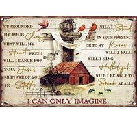 KAARIRI I-Can-Only-Imagine-Surrounded-By-Your-Glory-Mercyme-The-Worship Retro Metal Tin Sign Plaque Poster Wall Decor Art Shabby Chic Gift Mural 8x12 Inch