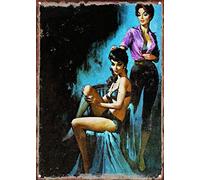 KAARIRI Love Is A Weird Thing Pulp Vintage Retro Metal Tin Sign Plaque Poster Wall Decor Art Shabby Chic Gift Mural Iron 8x12 Inch