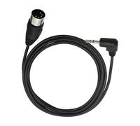 Kaaruisi 3.5mm Right Angled to DIN5P 5Pin Converter Cable Durability Construction Space Saving Auditory Cord Adapter Cable with L Shaped Connector