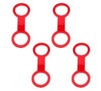 Kaaruisi 4Pcs Silicone Snorkels Strap Keeper Dives Universals Clip Snorkels Strap Keeper Tube Holder Diving Accessory