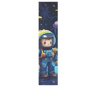 KAAVIYO Blue Astronaut Planets Space Skateboard Grip Tape Sheet Anti Slip Longboard Griptape Bubble Free for Youth Boys Girls Kids(1Pcs)