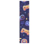 KAAVIYO Blue Orange Game Controllers Skateboard Grip Tape Sheet Anti Slip Longboard Griptape Bubble Free for Youth Boys Girls Kids(1Pcs)