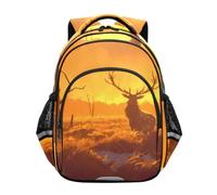 KAAVIYO Brown Deer Golden Sunset Light Kids'Backpack 3-12 Years Bookbag Toddlers Bag School Bags