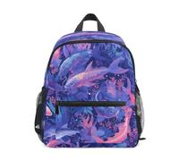 KAAVIYO Cartoon Graceful Koi Fish Toddler Preschool Backpack Bookbag Mini Shoulder Bag Rucksack Schoolbag for Pre-K 1-6 Years Travel Boys Girls
