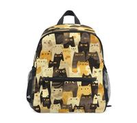 KAAVIYO Cats Cozy Kitty Toddler Preschool Backpack Bookbag Mini Shoulder Bag Rucksack Schoolbag for Pre-K 1-6 Years Travel Boys Girls