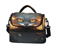 KAAVIYO Cool Fired Animal Kangaroo Insulated Lunch Bag Box Large Capacity Crossbody Cooler Bags for Work Boys Girls Picnic