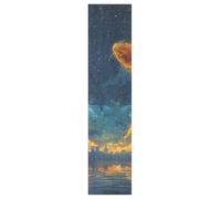 KAAVIYO Dark Cat Magical Golden Fish Skateboard Grip Tape Sheet Anti Slip Longboard Griptape Bubble Free for Youth Boys Girls Kids(1Pcs)