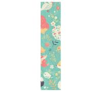 KAAVIYO Fox Rabbits Frogs Forest Skateboard Grip Tape Sheet Anti Slip Longboard Griptape Bubble Free for Youth Boys Girls Kids(1Pcs)