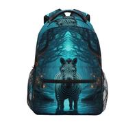 KAAVIYO Galaxy Art Cooler Zebra Shoulder Backpack Student Bookbags for Travel Kid Girls Boys