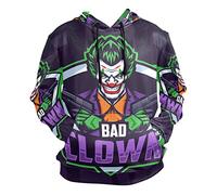 KAAVIYO Joker Electronic Sports Joker Hoodie Hooded Athletic Sweatshirts 3D Print for Girls Boys Men(Health Fabric)