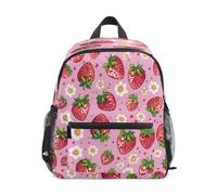 KAAVIYO Red Strawberries Sweet Toddler Preschool Backpack Bookbag Mini Shoulder Bag Rucksack Schoolbag for Pre-K 1-6 Years Travel Boys Girls
