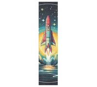 KAAVIYO Rocket Launching Planets Skateboard Grip Tape Sheet Anti Slip Longboard Griptape Bubble Free for Youth Boys Girls Kids(1Pcs)