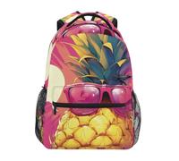 KAAVIYO Stylish Pineapple Fun Sunglasses Bookbag School Student Backpack for Travel Teen Girls Boys Kid