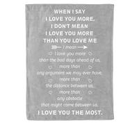 KAAYEE Anniversary Blanket Gifts for Her Him, Birthday Gifts for Wife Husband, Romantic Gift for Men Women from Lover, Presents for Boyfriend Girlfriend Partner on Christmas Valentines, 127 * 152 cm