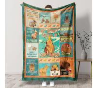 KAAYEE Capybara Blanket Gifts Ideas for Girls Boys Kids Friend Sister Animals Lovers Women Men on Birthday Christmas, Get Well Soon Inspirational Gifts for Women 1