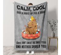 KAAYEE Capybara Blanket Gifts Ideas for Girls Boys Kids Friend Sister Animals Lovers Women Men on Birthday Christmas, Get Well Soon Inspirational Gifts for Women 2