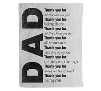 KAAYEE Dad Birthday Gifts, Blanket Gifts for Dad - Best Presents Idea from Daughter, Son, Kids & Whole Family, Perfect Christmas, New Year & Father's Day Keepsake for Daddy, 127 * 152 cm