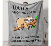 KAAYEE Dad Christmas Birthday Gifts, Blanket Presents for Daddy on Valentines Fathers Day from Daughter Son (60 X 50 Inch Flannel)