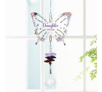 KAAYEE Daughter Gifts, Butterfly Crystal Suncatcher - Daughter Birthday Gifts from Mum & Dad, Keepsakes for Daughters, Presents for Daughters on Christmas, Valentine's Day, Graduation, Thanksgiving