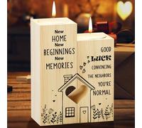 KAAYEE Heart Shaped Candle Holder - New Home and Housewarming Gift for Friends, Women, Couple, Family - Home Adventure Memories Present