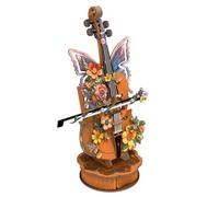 KaayeeWood 3D Wooden Puzzle Music Box, Magic Cello Model Kit,Wooden Music Box Model Kits For Teens and Adults,Mechanical Kit(17.5 * 11.6 * 27.5cm)