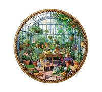 KaayeeWood Wooden Jigsaw Puzzles-200 Pieces Botanical Garden Unique Shape Wooden Puzzles for Adults, Challenge Wood Puzzles with Wood Box, Birthday Gifts for Family Friend(11.4 * 11.4in)
