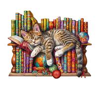 KaayeeWood Wooden Jigsaw Puzzles-280 Pieces Dreamy Dragon-Li Unique Shape Wooden Puzzles for Adults, Challenge Wood Puzzles with Wood Box, Birthday Gifts for Family Friend(13.4 * 10.8in)