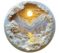 KaayeeWood Wooden Puzzle for Adults-280 Pieces Sunrise in the East Unique Shape Advanced Wooden Jigsaw Puzzle for Adult,Challenge Wood Jigsaw Puzzles,Best Gift,Home Decoration