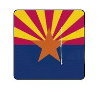 kaayhb Arizona State Flag Waterproof Picnic Mat Foldable Outdoor Blanket for Beach Park Camping Travel Essentials Gift