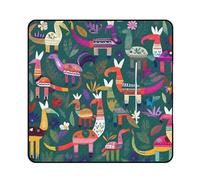kaayhb Mexican Otomi Animals Waterproof Picnic Mat Foldable Outdoor Blanket for Beach Park Camping Travel Essentials Gift