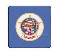 kaayhb Minnesota State Flag Waterproof Picnic Mat Foldable Outdoor Blanket for Beach Park Camping Travel Essentials Gift