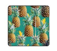 kaayhb Tropical Pineapple Hawaiian Waterproof Picnic Mat Foldable Outdoor Blanket for Beach Park Camping Travel Essentials Gift