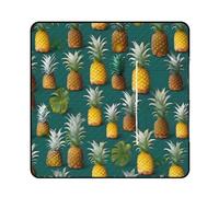 kaayhb Tropical Pineapple Hawaiian Waterproof Picnic Mat Foldable Outdoor Blanket for Beach Park Camping Travel Essentials Gift