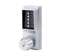 Kaba Simplex 1011 Knob Operated Mechanical Digital Lock - Satin Chrome